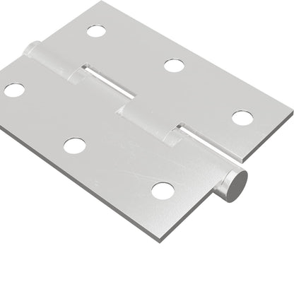 Hinge 2 pcs Silver 50 x 38 x 1.3 mm Steel