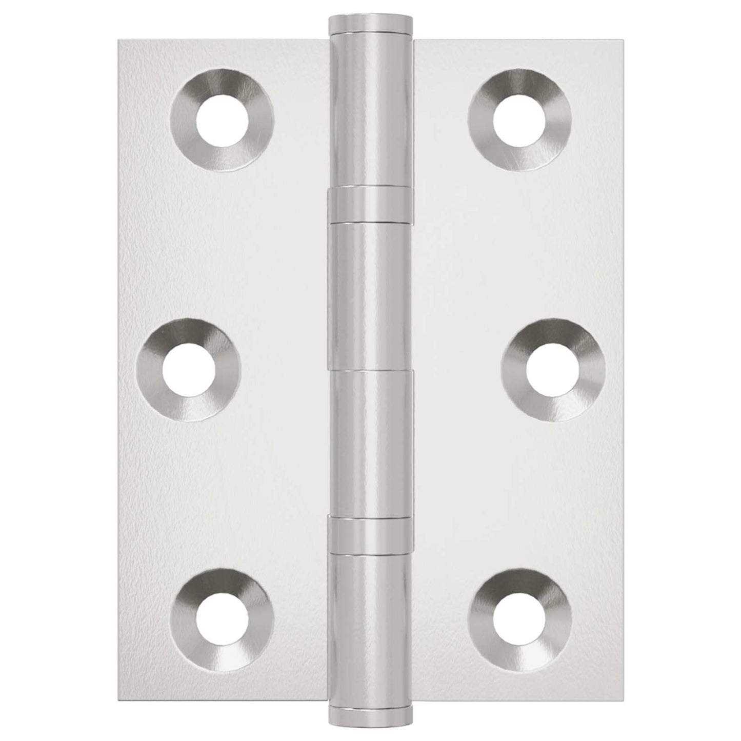 Hinge 2 pcs Silver 50 x 38 x 1.3 mm Steel
