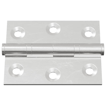 Hinge 2 pcs Silver 50 x 38 x 1.3 mm Steel