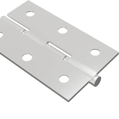 Hinge Plain 12 pcs Silver 58 x 35 x 1 mm Steel