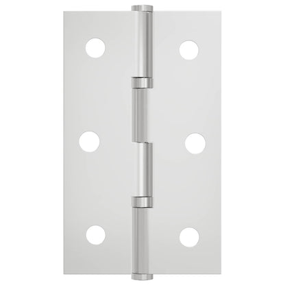 Hinge Plain 12 pcs Silver 58 x 35 x 1 mm Steel