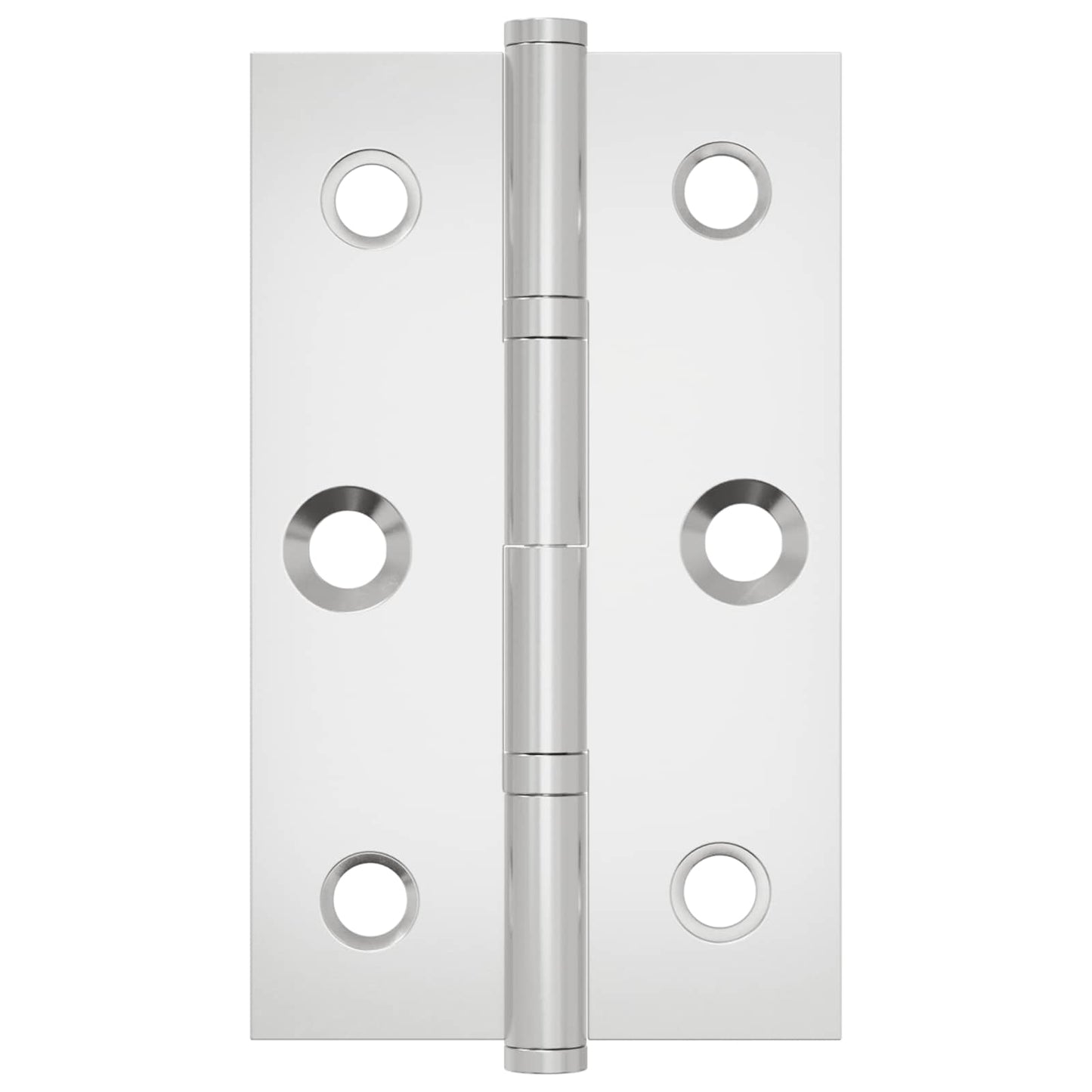 Hinge Plain 12 pcs Silver 58 x 35 x 1 mm Steel