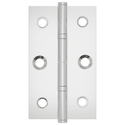 Hinge Plain 12 pcs Silver 58 x 35 x 1 mm Steel