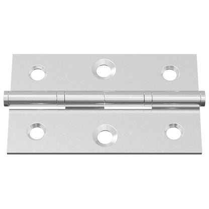 Hinge Plain 12 pcs Silver 58 x 35 x 1 mm Steel