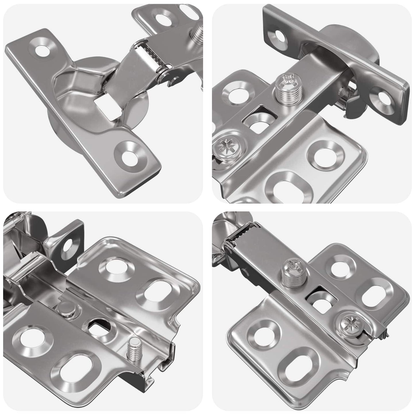 Hinge 12 pcs Nickel 85 x 52.5 x 9.5 mm Iron