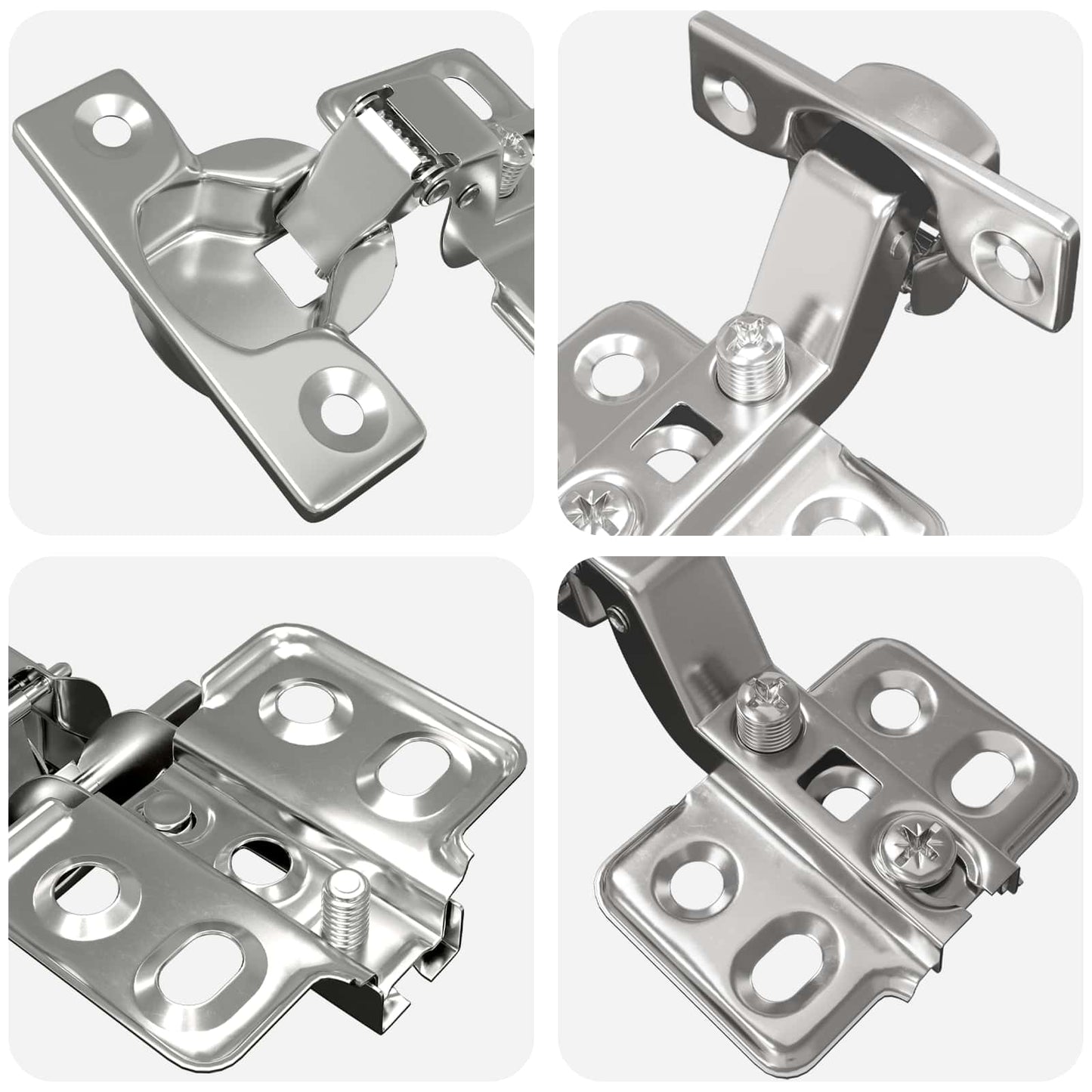 Hinge 254 pcs Nickel 85 x 52.5 x 9.5 mm Iron