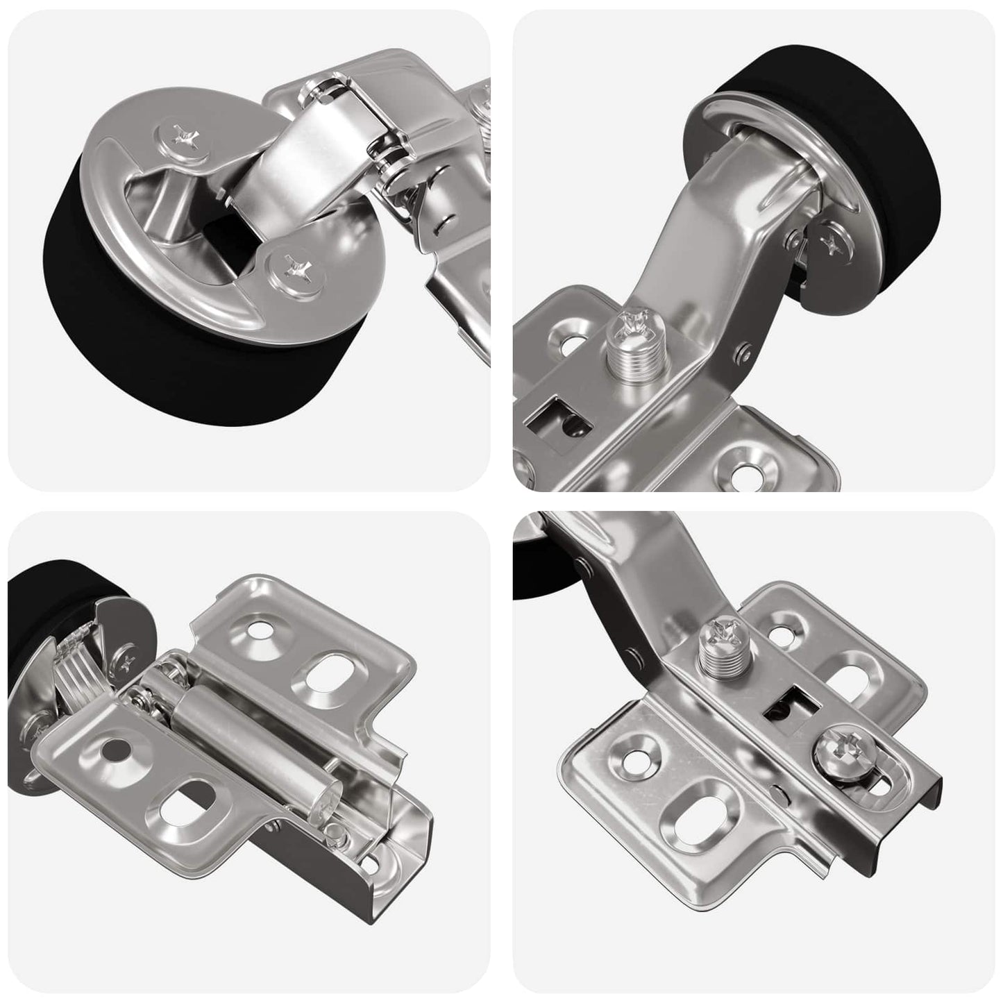 Hinge 2 pcs Silver 35 mm Iron