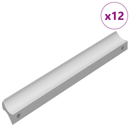 Handle Plain 12 pcs Silver 105.7 x 7.4 x 15.5 mm Aluminium