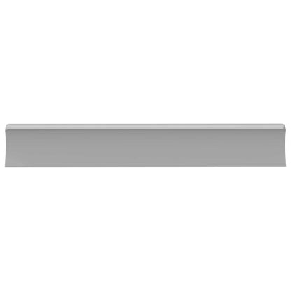 Handle Plain 12 pcs Silver 105.7 x 7.4 x 15.5 mm Aluminium