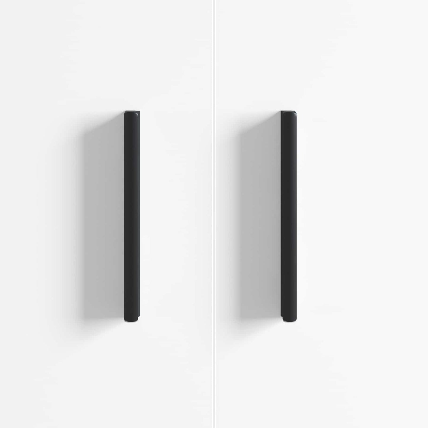 Handle 2 pcs Black 106 x 7.4 x 15.5 mm Aluminium