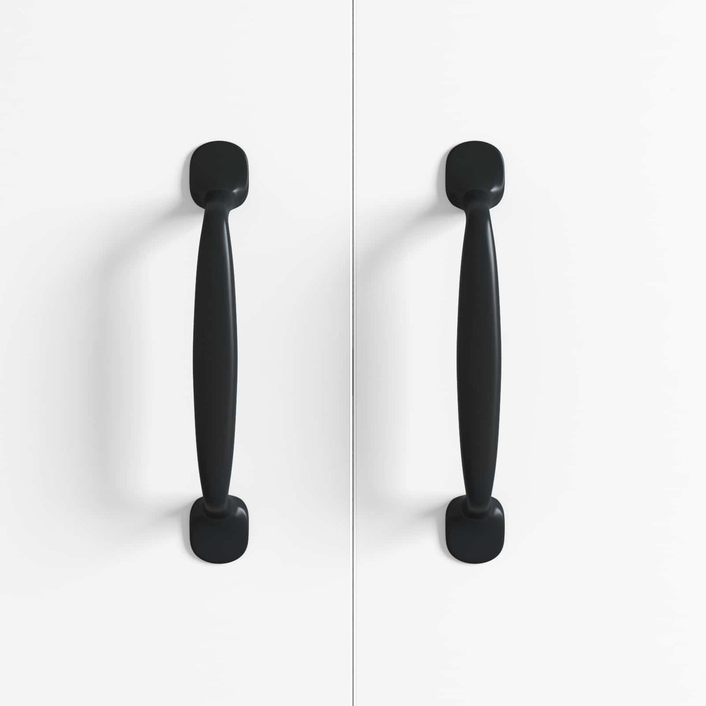 Furniture Handle 250 pcs Black 130 x 19.4 x 22.3 mm Aluminium