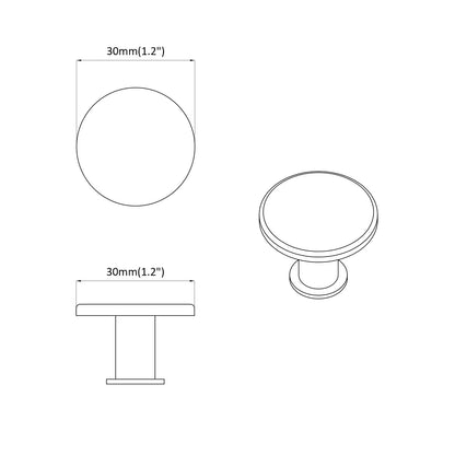 Handle 1461 pcs Black Ø30 mm Aluminium