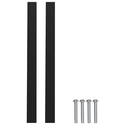 Cabinet Handle 2 pcs Black 150 x 12.3 x 35.2 mm Stainless Steel