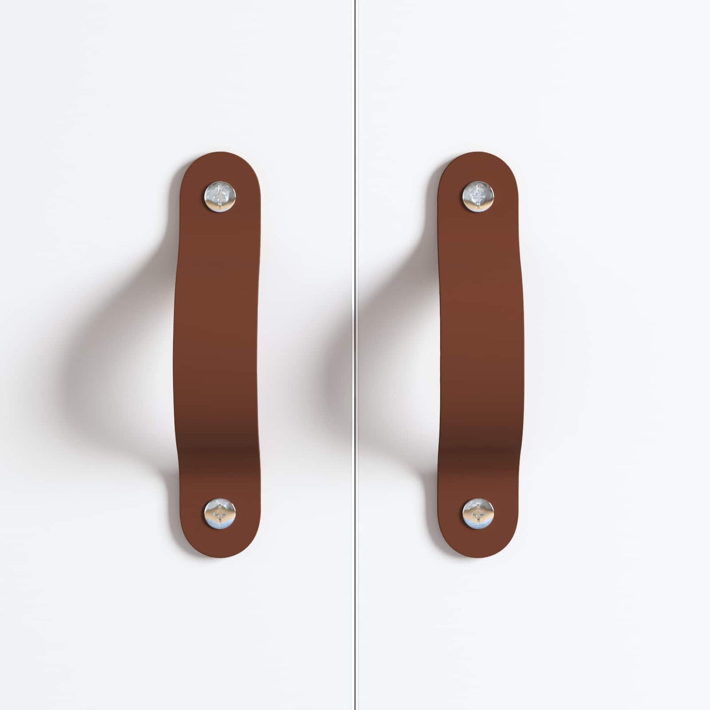 Cabinet Handles 2 pcs Brown 140 x 25 x 2.3 mm PU