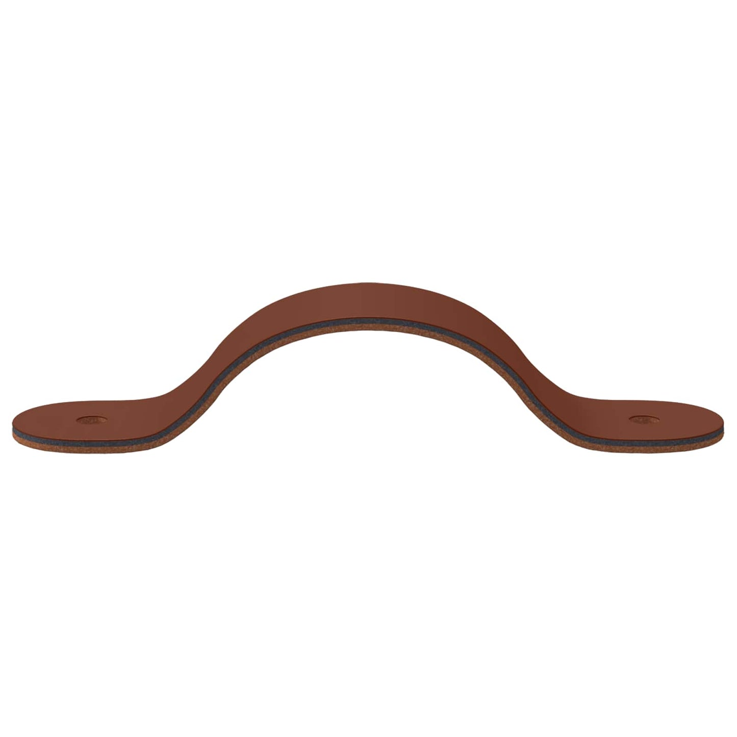Cabinet Handles 2 pcs Brown 140 x 25 x 2.3 mm PU