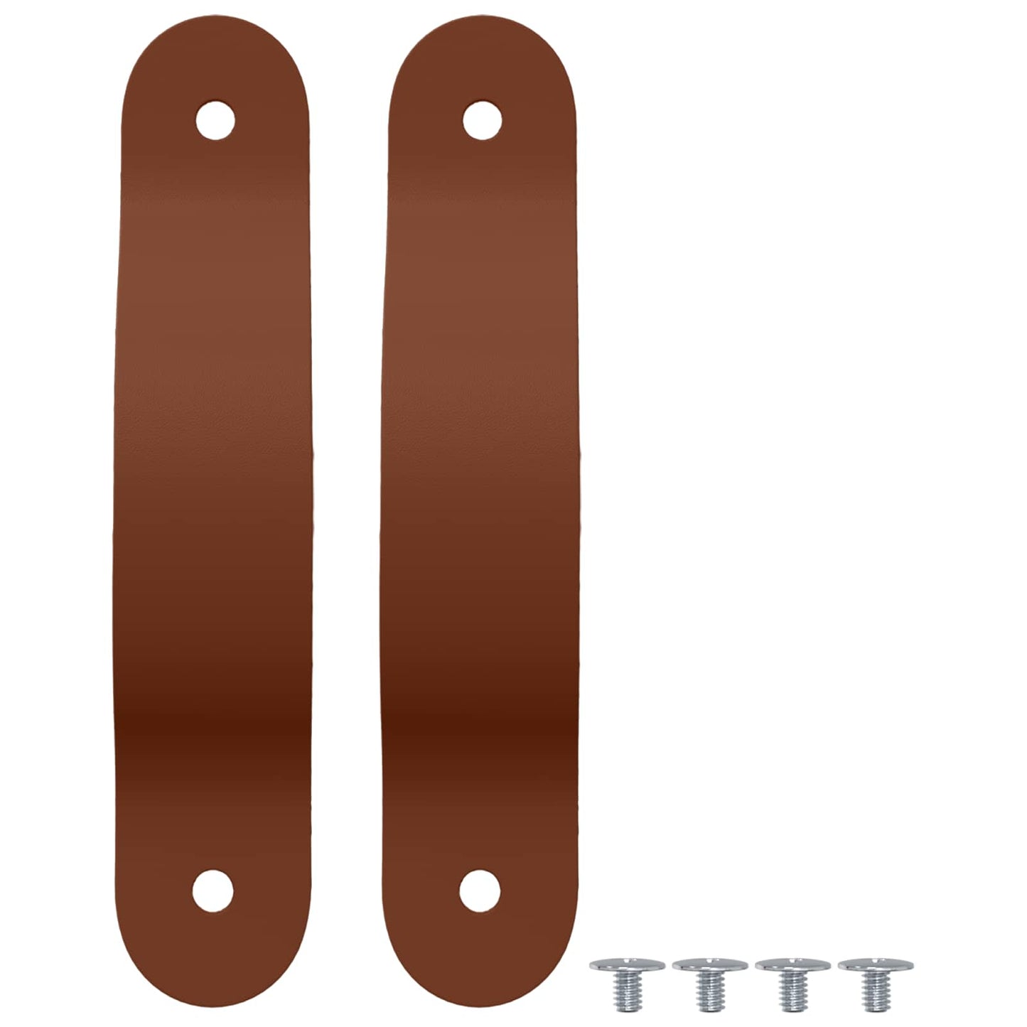 Cabinet Handles 2 pcs Brown 140 x 25 x 2.3 mm PU