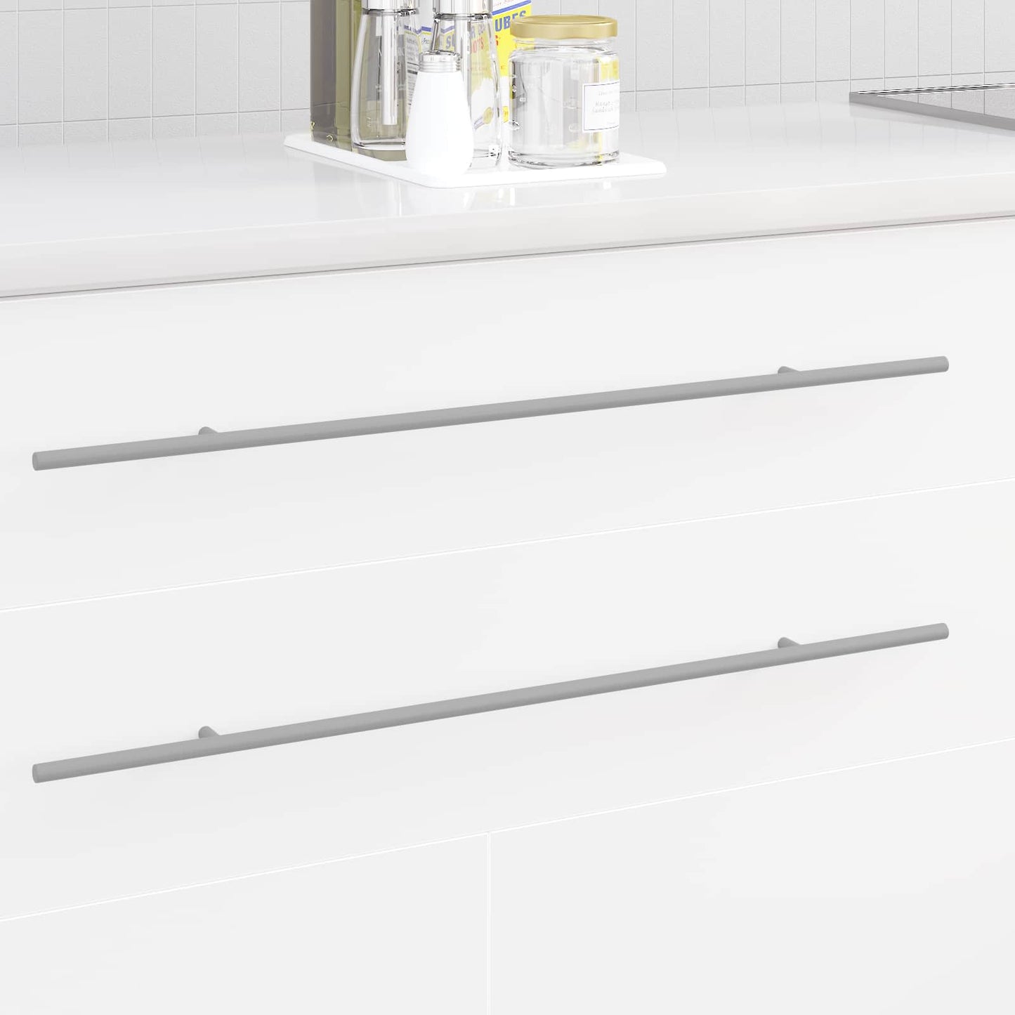 Cabinet Handle 12 pcs Silver 700mm Stainless Steel