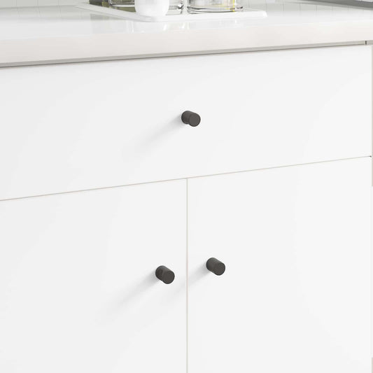 Cabinet Knob 2 pcs Black 18 x 23 mm Iron