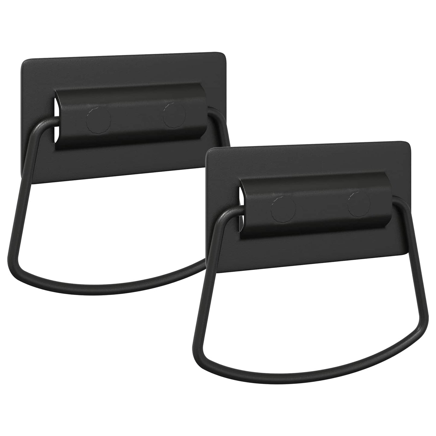Cabinet Handles 2 pcs Black 85 x 45 mm Metal