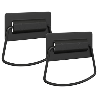 Cabinet Handles 2 pcs Black 85 x 45 mm Metal