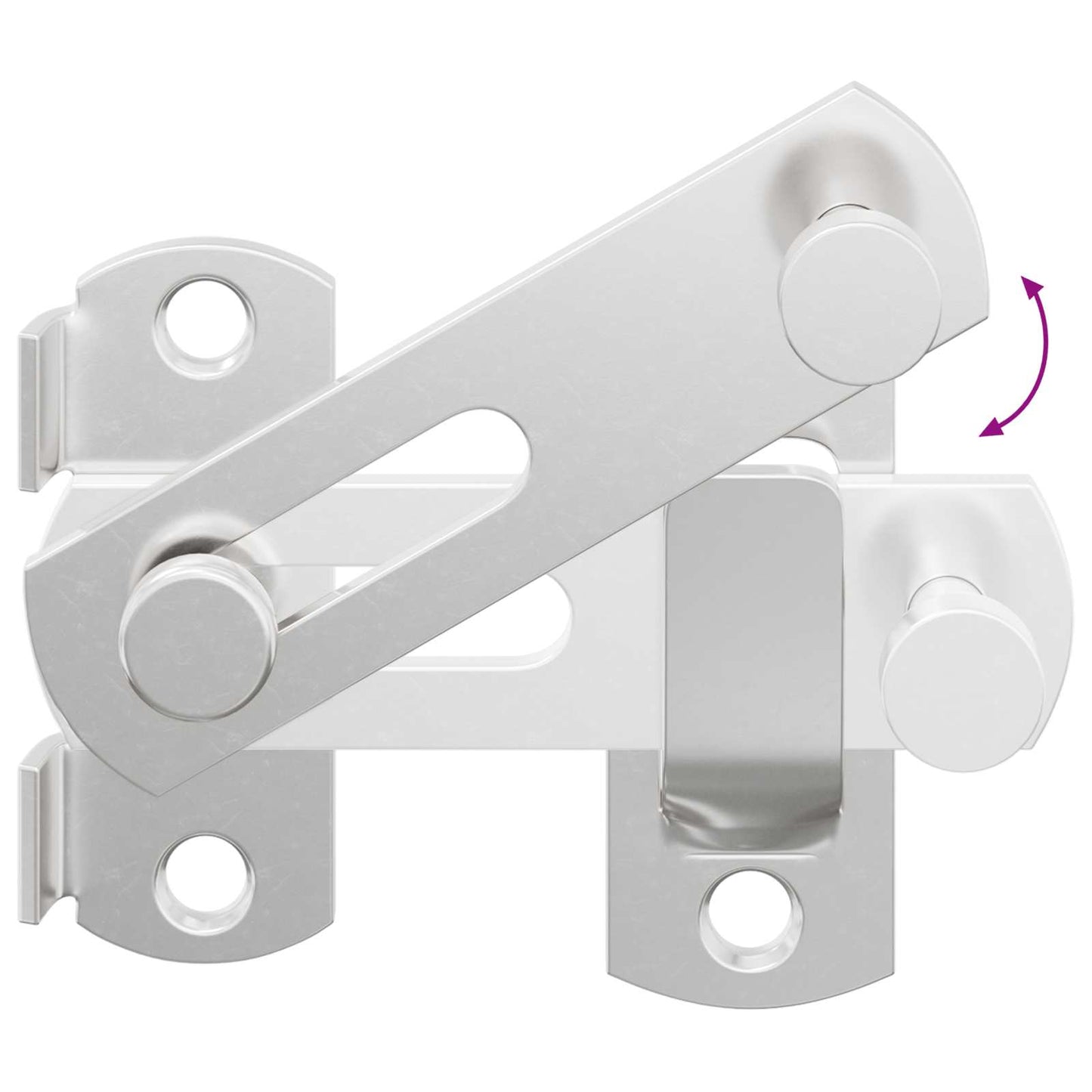 Door Latch 12 pcs Silver 70 x 8 mm Steel