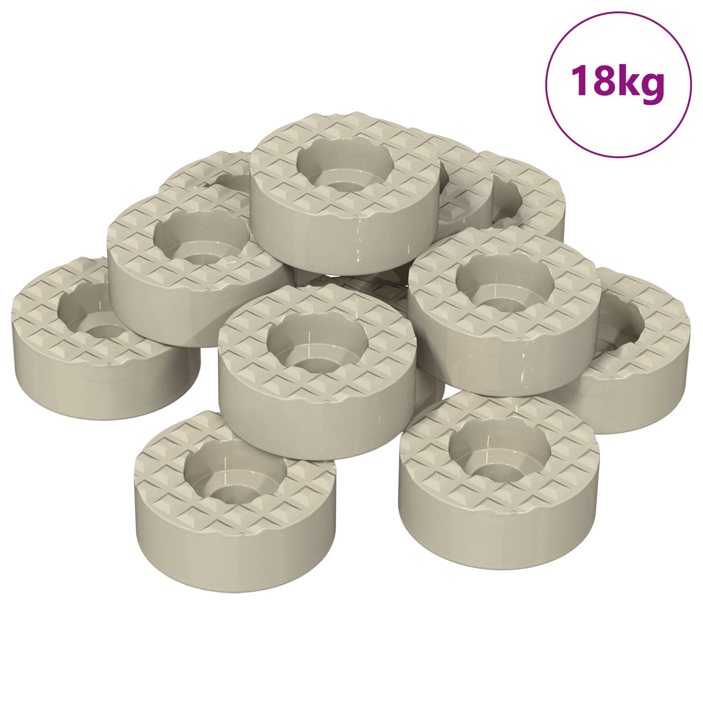 Chair Leg Floor Protectors 18000 pcs Transparent Ø 15 x 16 mm