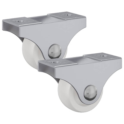 Caster 2 pcs White 42 x 11.5 x 29 mm Iron