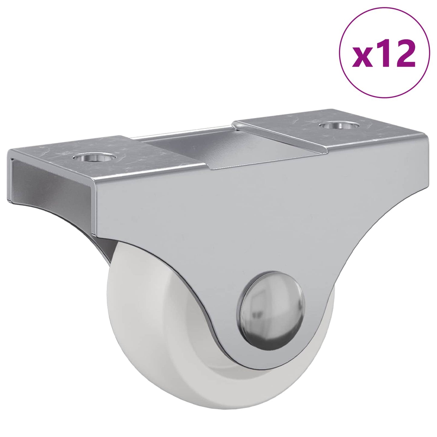 Caster 12 pcs White 42 x 11.5 x 29 mm Iron
