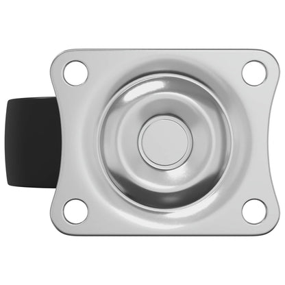 Swivel Castor 2 pcs Silver 60 x 60 x 50 mm Iron and nylon