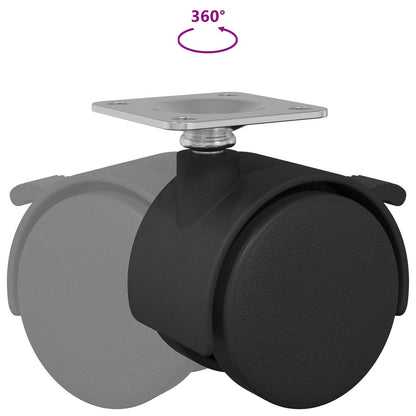 Castor 12 pcs Black 39.5 x 39.5 x 37.8 mm