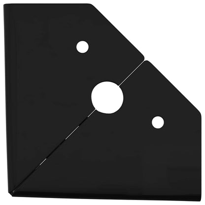 Furniture Feet 12 pcs Black 54.1 x 54.1 x 100 mm Iron