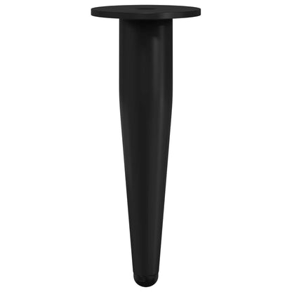 Furniture Feet 2 pcs Black Ø 40 x 98 mm Iron