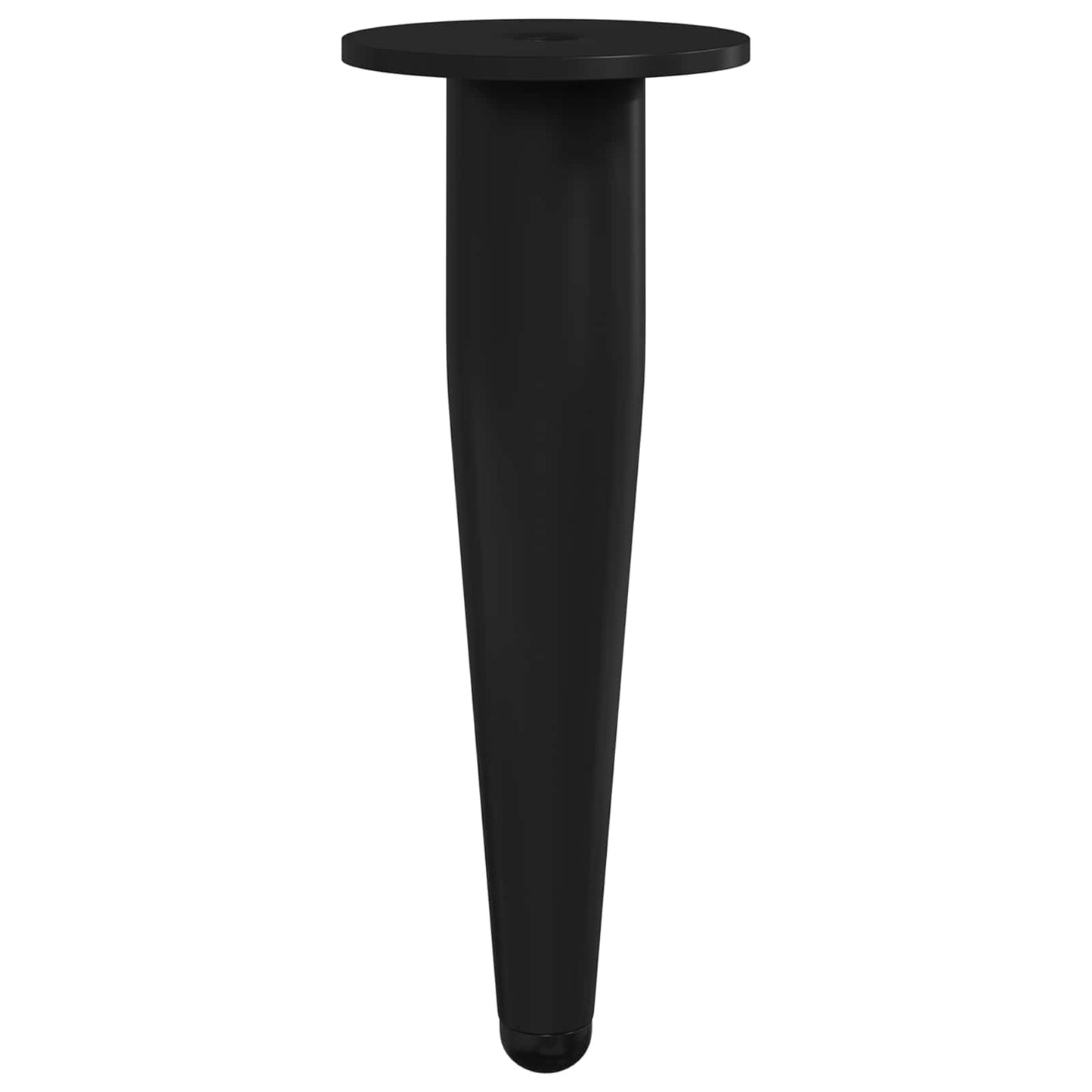 Furniture Feet 2 pcs Black Ø 40 x 98 mm Iron