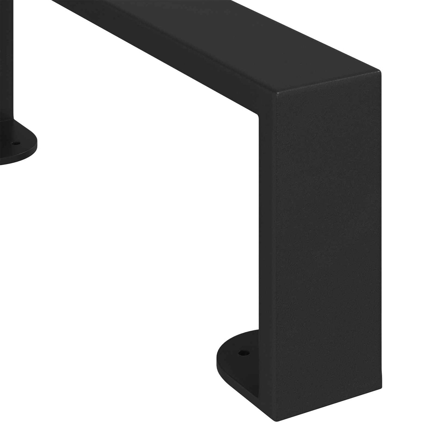Furniture Feet 12 pcs Black 281 x 40.5 x 100 mm Iron