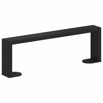 Furniture Feet 12 pcs Black 311 x 40.5 x 100 mm Iron