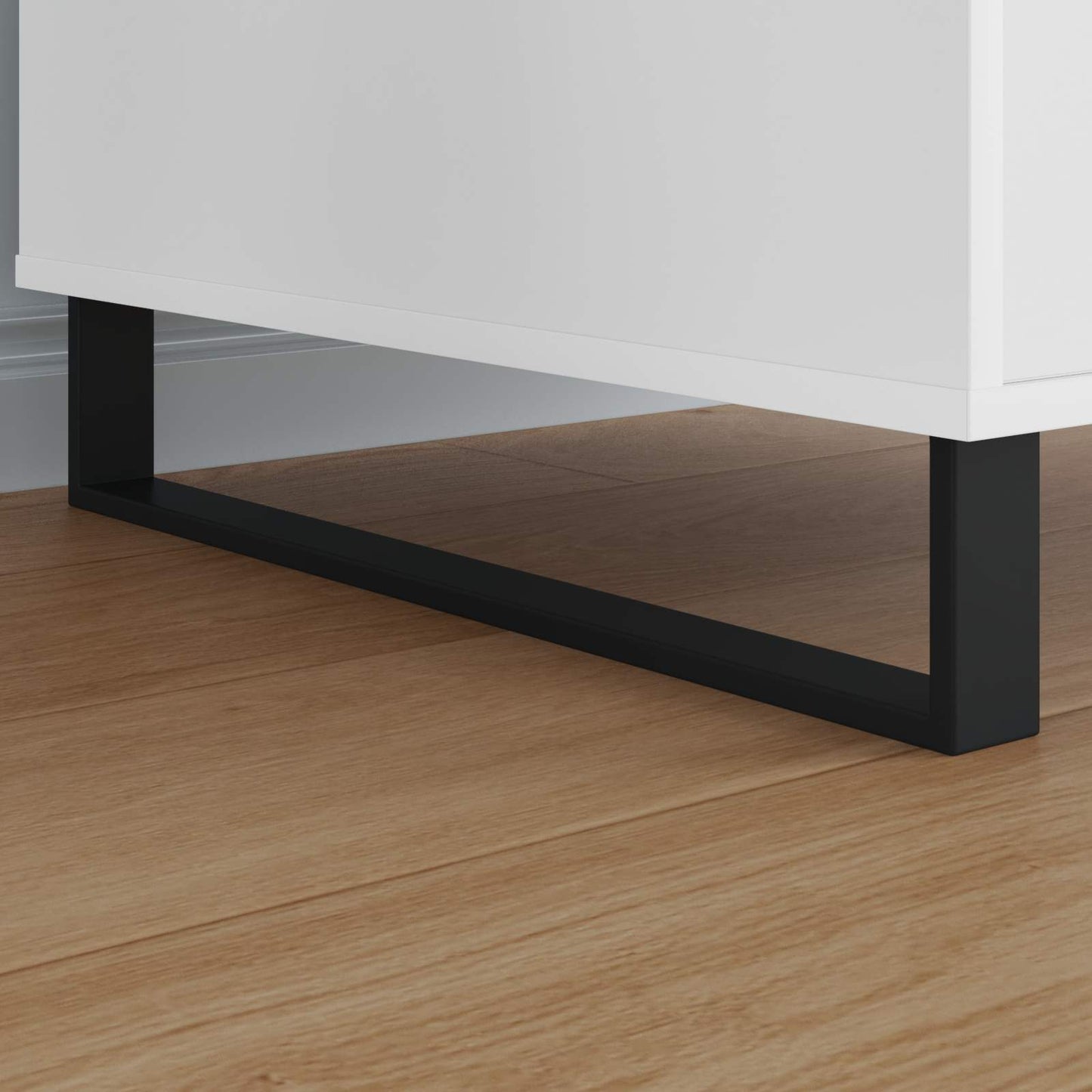 Furniture Feet 2 pcs Black 546 x 40.5 x 100 mm Iron