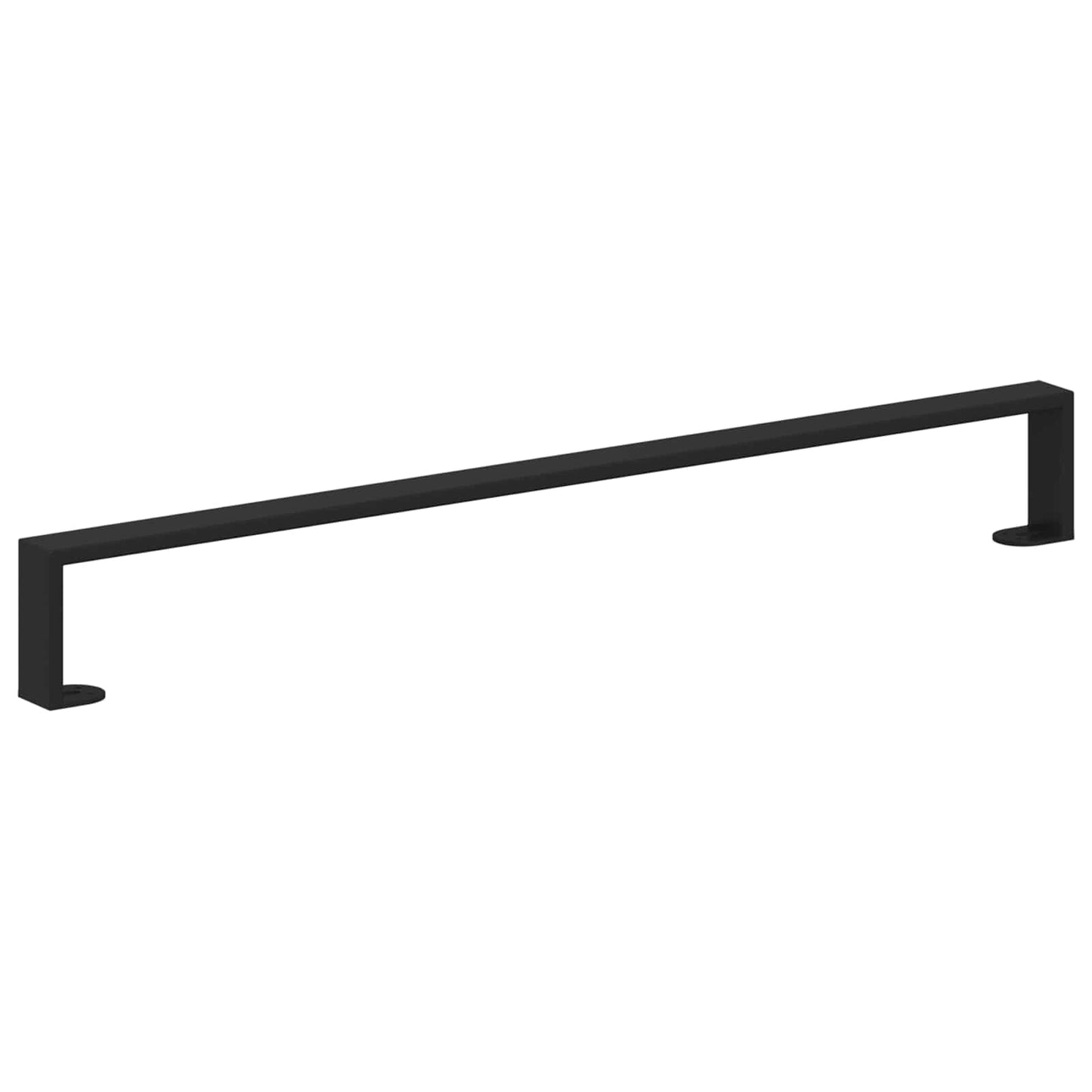 Furniture Feet 2 pcs Black 796 x 40.5 x 100 mm Iron