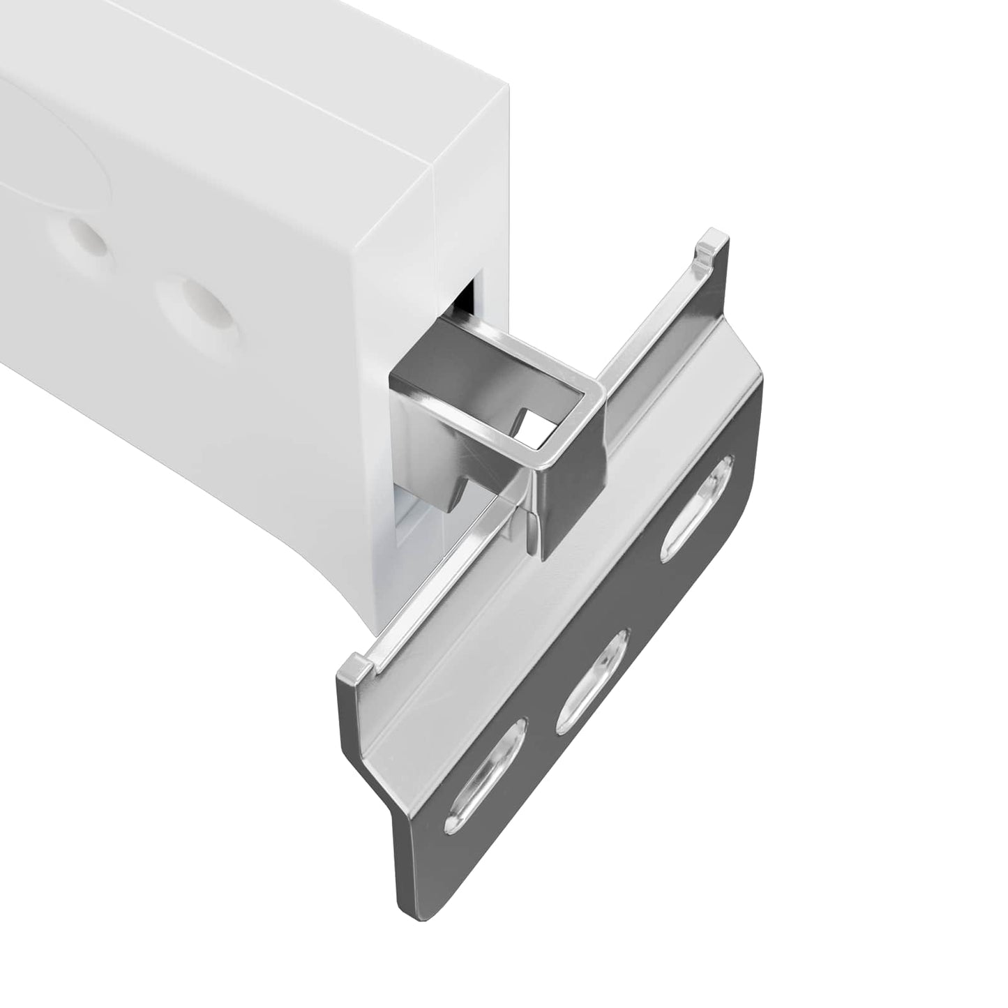 Cabinet Hanging Bracket 2 pcs White 70 x 48 x 19 mm