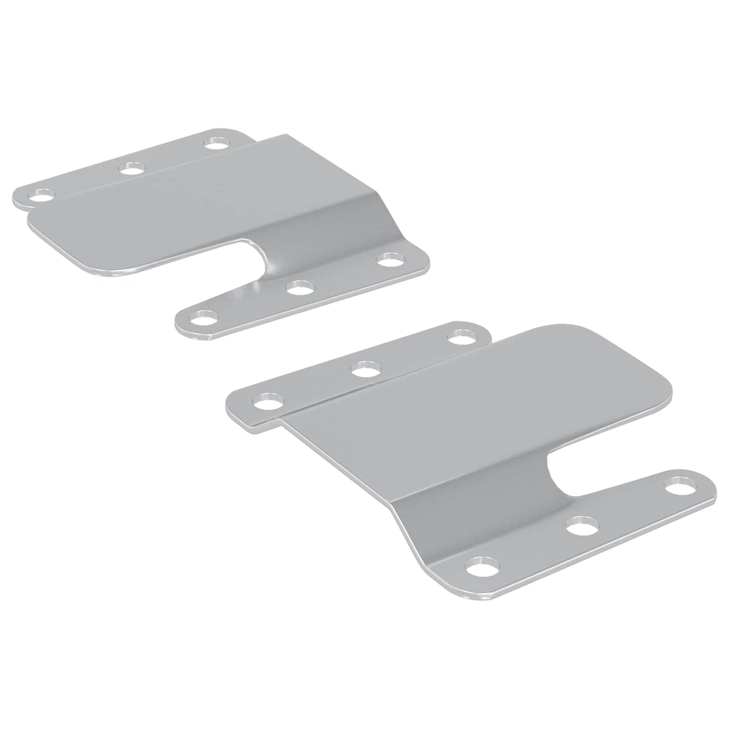 Flush Mount Bracket 2 pcs Silver 75 x 66 x 1.4 mm Steel