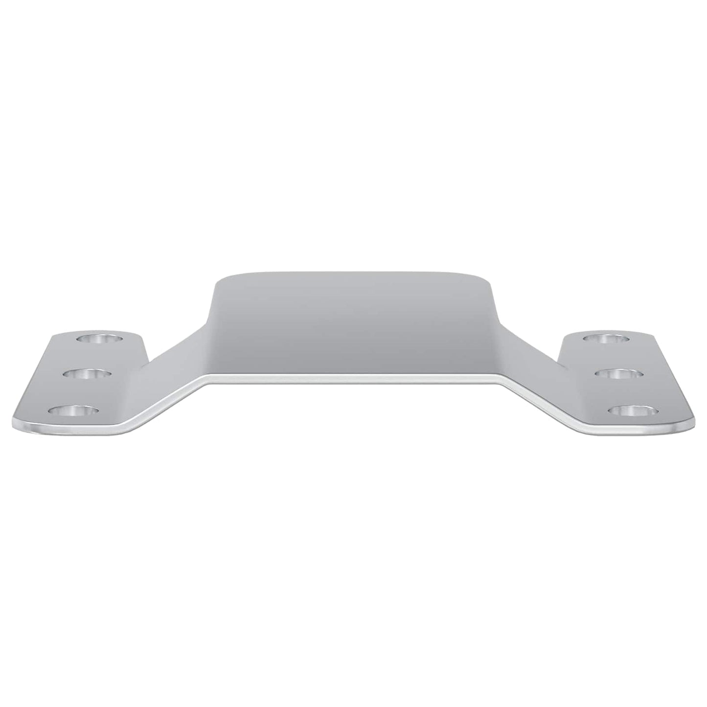 Flush Mount Bracket 2 pcs Silver 75 x 66 x 1.4 mm Steel
