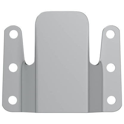 Flush Mount Bracket 2 pcs Silver 75 x 66 x 1.4 mm Steel