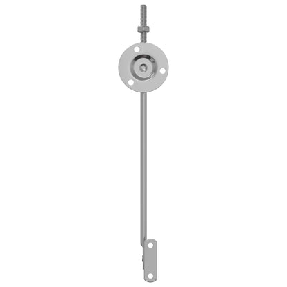 Lid Support Hinge 2 pcs Silver 194 x 36 x 18 mm Iron