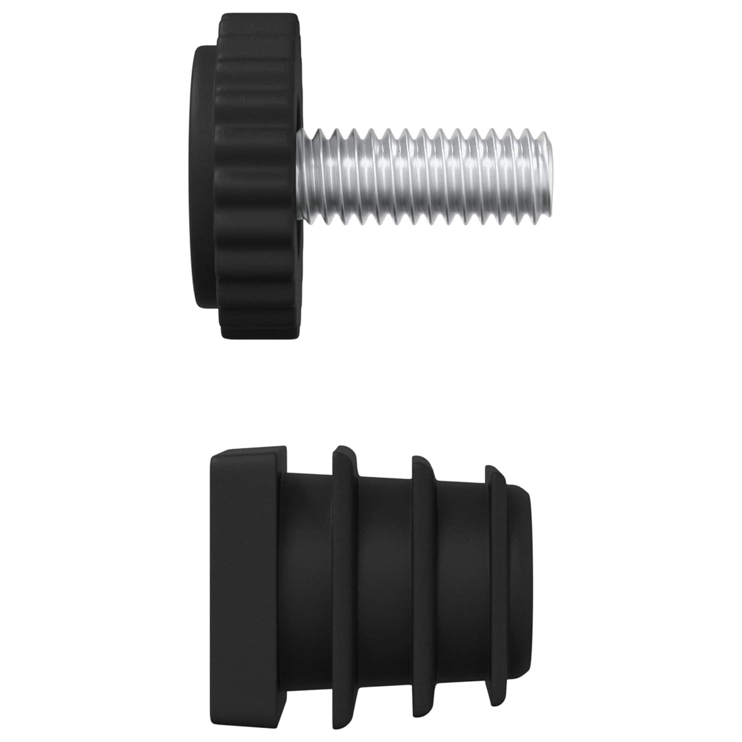 Furniture Levelers Adjustable 1895 pcs Black PP