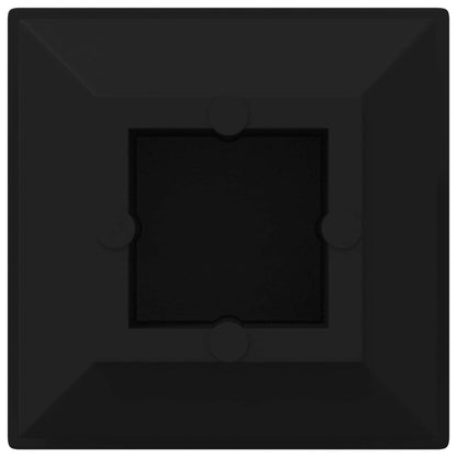 End Caps 12 pcs Black 15 x 15 x 15 mm PP