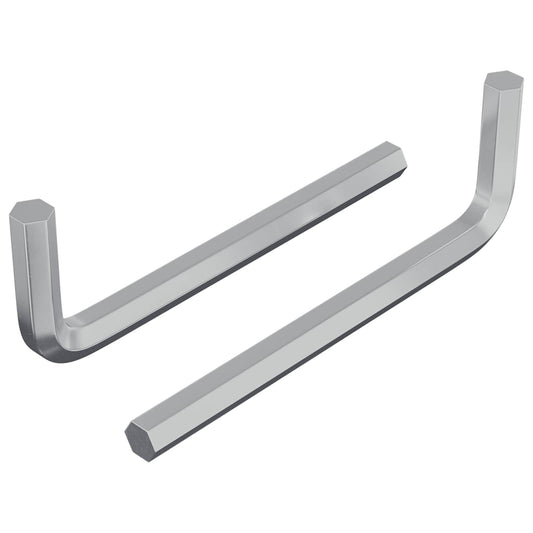 Hex Key 2 pcs Silver 32 x 86 mm Steel