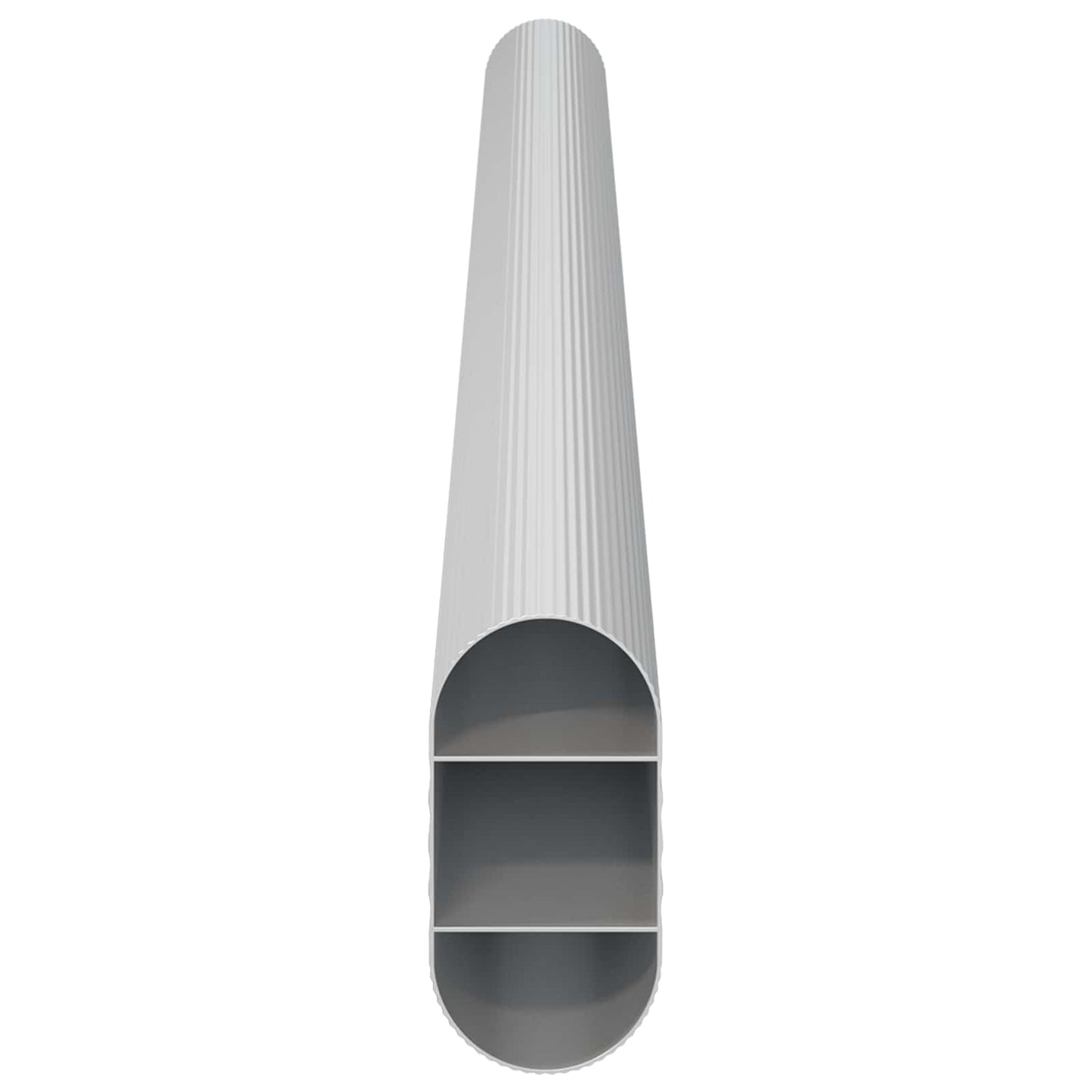 Closet Rod 12 pcs Silver 264 x 15 x 29 mm Aluminium Alloy