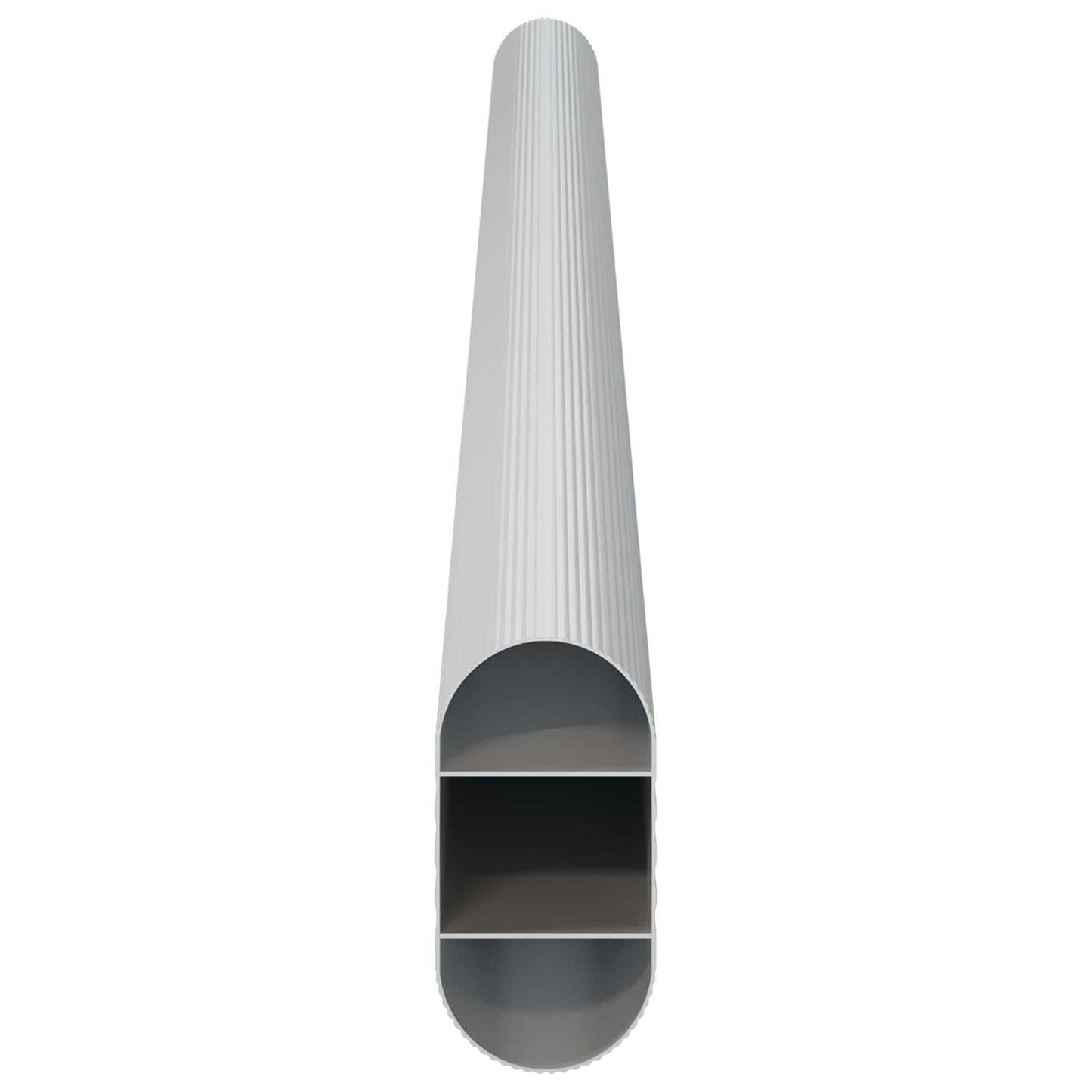 Closet Rod 12 pcs Silver 316 x 15 x 29 mm Aluminium Alloy