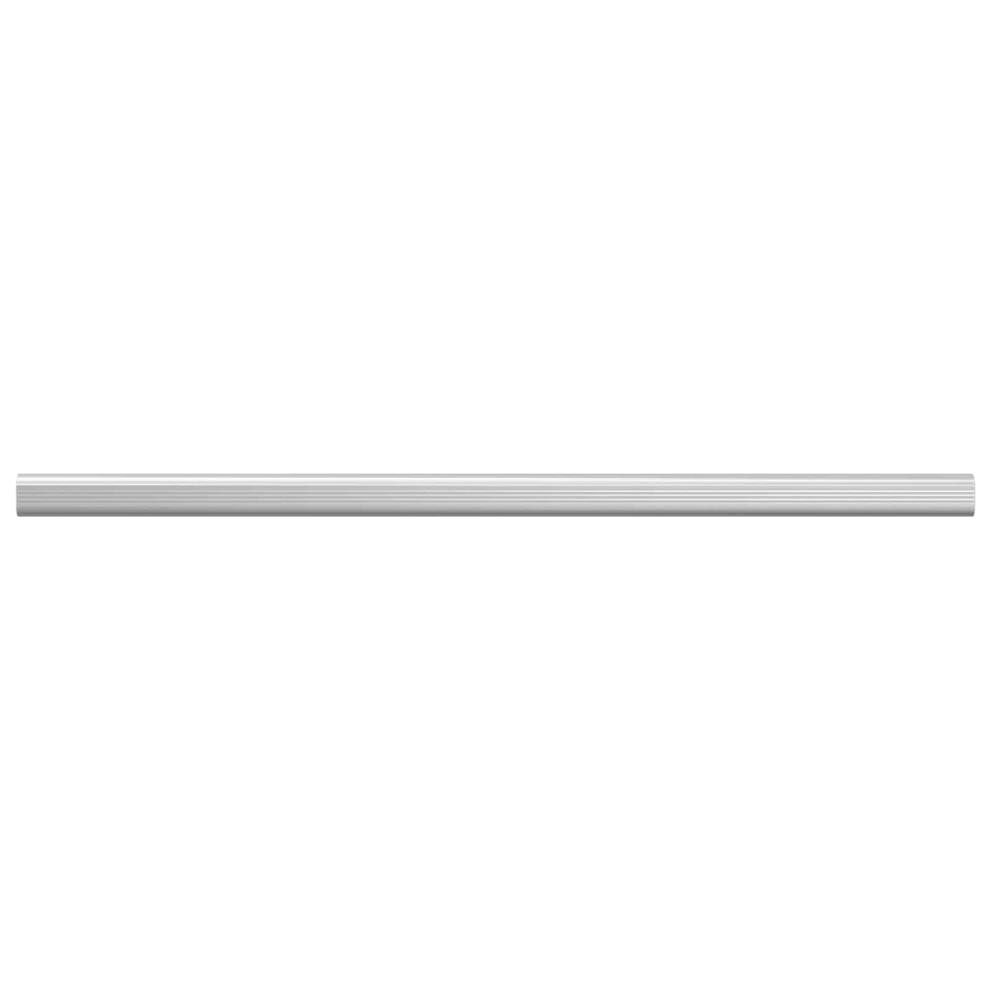 Closet Rod 2 pcs Silver 664 x 15 x 29 mm Aluminium Alloy