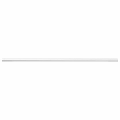 Closet Rod 2 pcs Silver 664 x 15 x 29 mm Aluminium Alloy