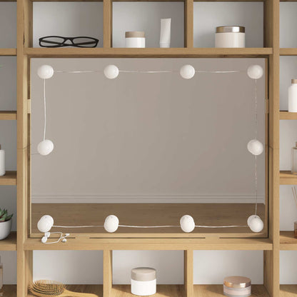Mirror Lights White 4.5 x 4.5 x 4.7 cm Plastic